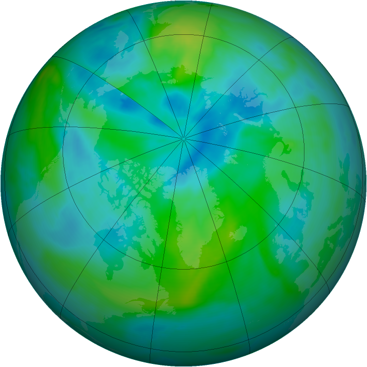 Arctic ozone map for 11 September 2006